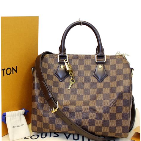 louis vuitton speedy bandouliere 25 damier ebene|louis vuitton speedy 25 new.